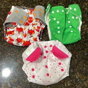 Diaper cover Sunbaby, bum genius, fox diaper pockets